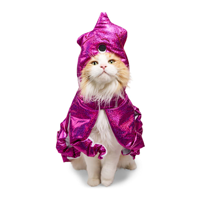 YOULY Squid Cat Costume Cape, Pink, X-Small - Carousel image #1
