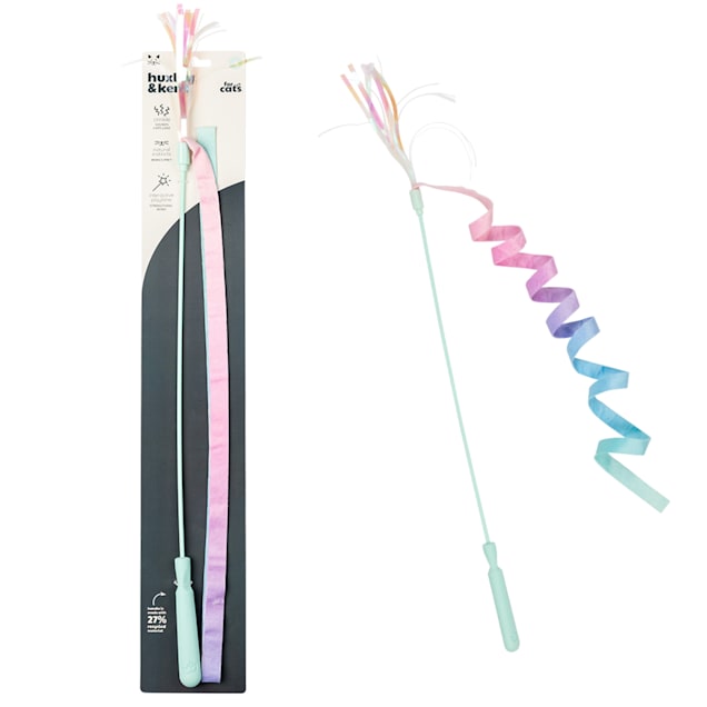 Huxley & Kent Pastel Dance & Lure Wand Cat Toy, Large - Carousel image #1