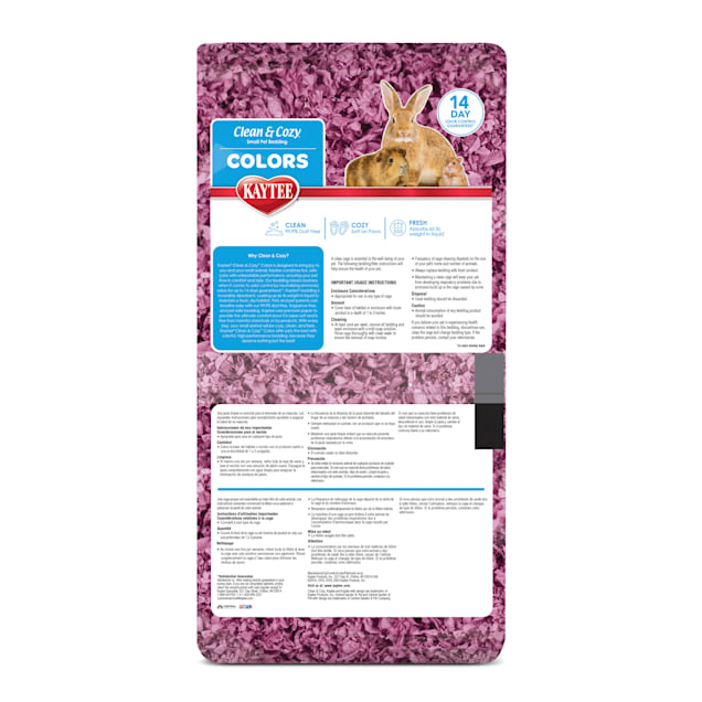 Kaytee Clean Cozy Colors Bedding Plum 24.6 Liters