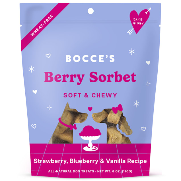 Bocce's Bakery Berry Sorbet Soft & Chewy Dog Treats, 6 oz. - Carousel image #1