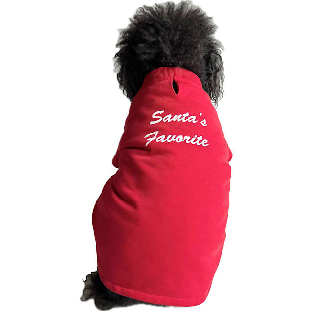 The Howls Santa's Favorite Dog Sweatshirt, X-Small, Red - Carousel image #1