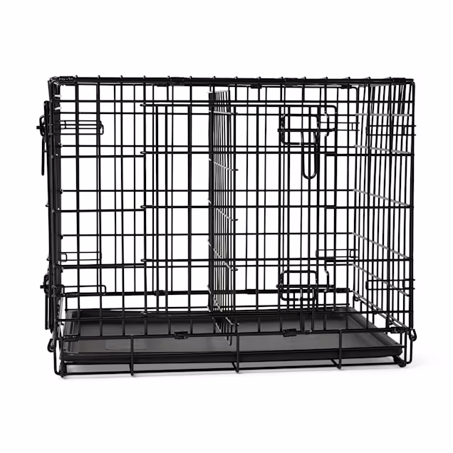 EveryYay Ultra Tough 2-Door Folding Dog Crate, Small, 24.81