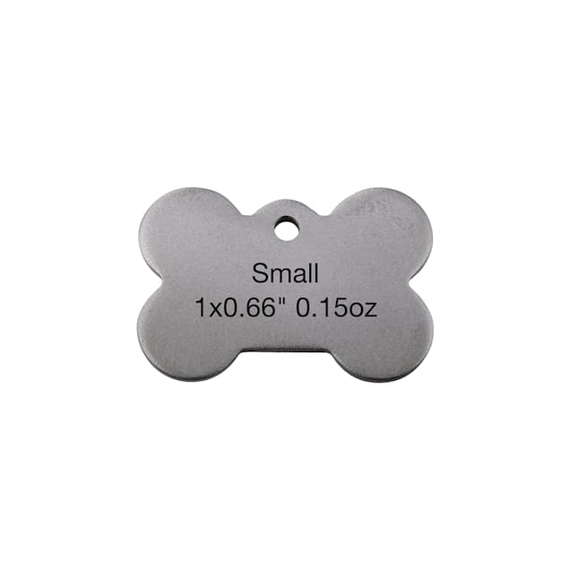 Red Dingo Titanium Bone Personalized Engraved Pet ID Tag, Small