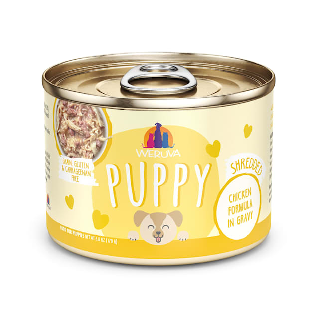 Weruva Puppy Chicken Formula in Gravy Wet Dog Food, 6 oz., Case of 8 - Carousel image #1