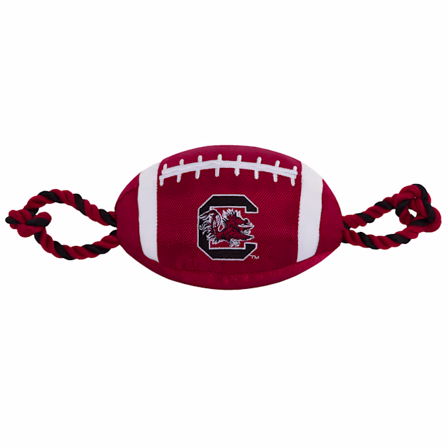 Pets First Nylon South Carolina Football Dog Toy, Small - Carousel image #1