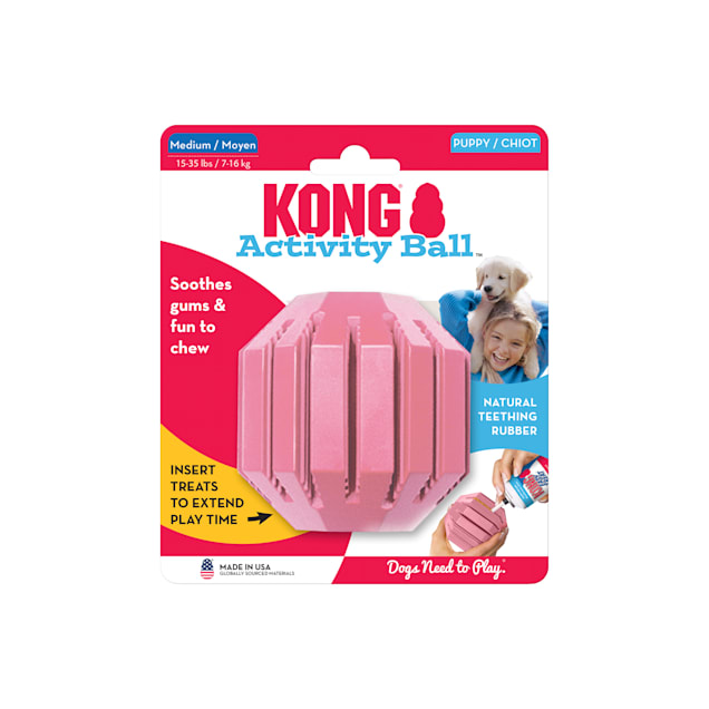 KONG Puppy Activity Ball Assorted Toy, Medium