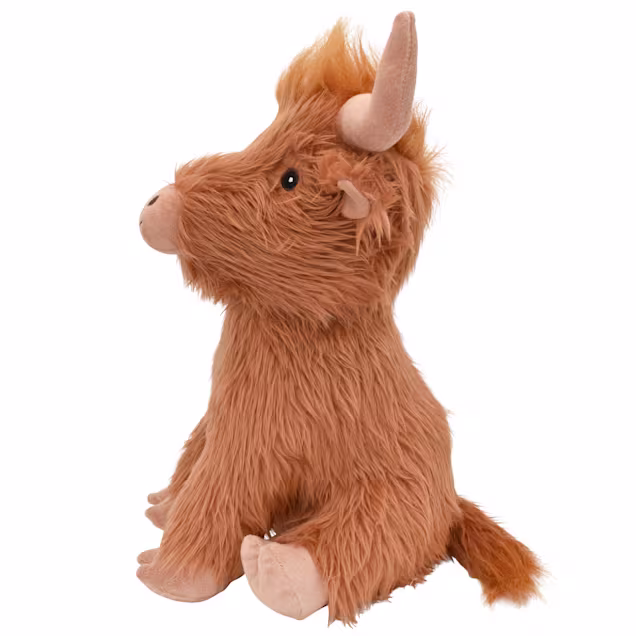 Multipet International Jumbo Highland Cow Dog Toy, 14" H, Large