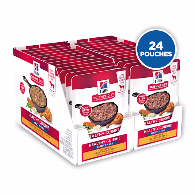 Hill's Science Diet 200g×28 All Well3袋 Hill's Science Diet Adult Senior 7+ Healthy Cuisine Chicken