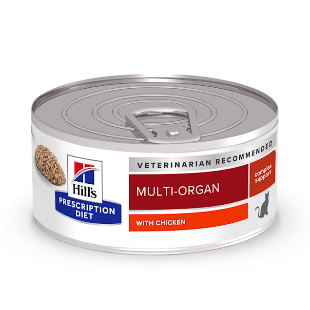 Hill's Prescription Diet Multi-Organ Support Chicken Cat Wet Food, 5.5 oz., Case of 24 - Carousel image #1