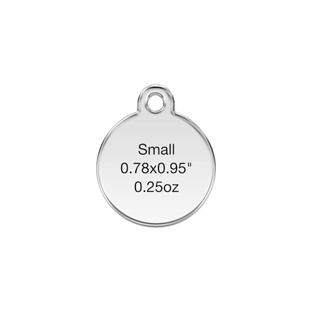 Red Dingo Stars Enamel/Stainless Steel Dog ID Tag - Free Engraving & Postage Included