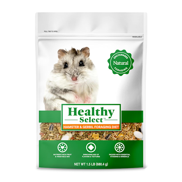 Healthy Select Hamster and Gerbil Foraging Diet for Small Animals, 1.5 lbs. - Carousel image #1
