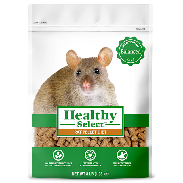 Healthy Select Rat Pellet Diet for Small Animals, 3 lbs. - Carousel image #1