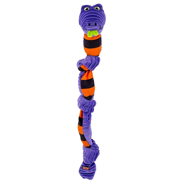 KONG Purple Halloween Knots Snake Dog Toy, Medium/Large - Carousel image #1