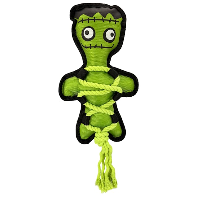 Multipet International Frankenstein Cross Rope Body Dog Toy, 13" H, Large - Carousel image #1
