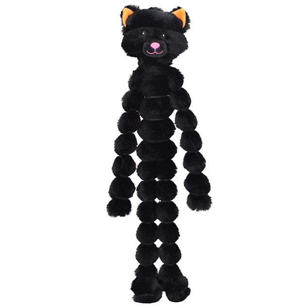 Multipet International Halloween Crimpy Cuddlerz Black Cat Dog Toy, 18" H, Large - Carousel image #1