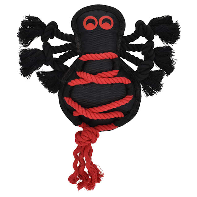Multipet International Spider Cross Rope Body Dog Toy, 13" H, Large - Carousel image #1