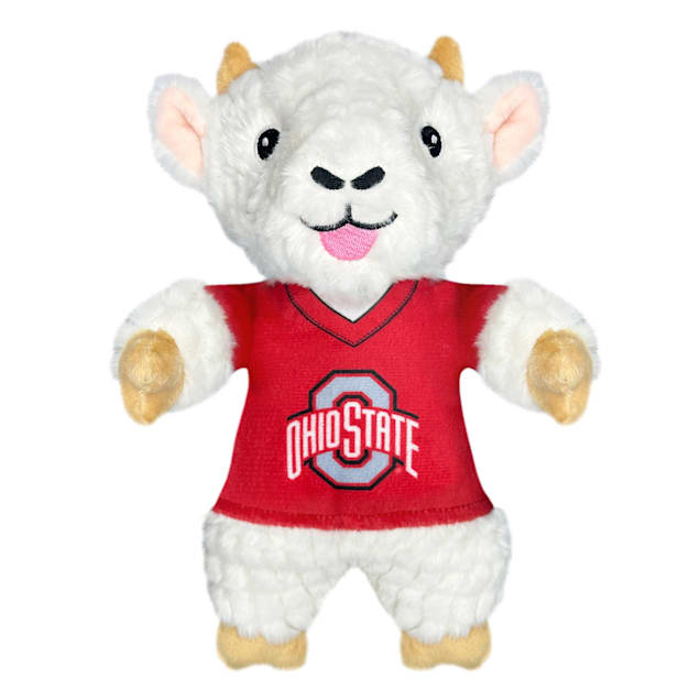 Pets First NCAA Ohio State Goat Plush Dog Toy, Medium - Carousel image #1