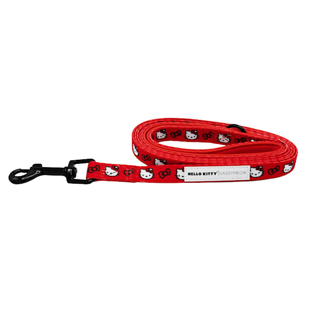 Sassy Meow Hello Kitty Red Cat Leash, 6 ft. Long, .6 in. Wide | Petco