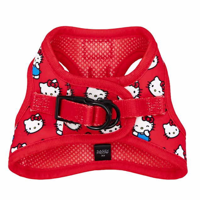 Sassy Meow Hello Kitty Red Cat Harness, X-Small | Petco
