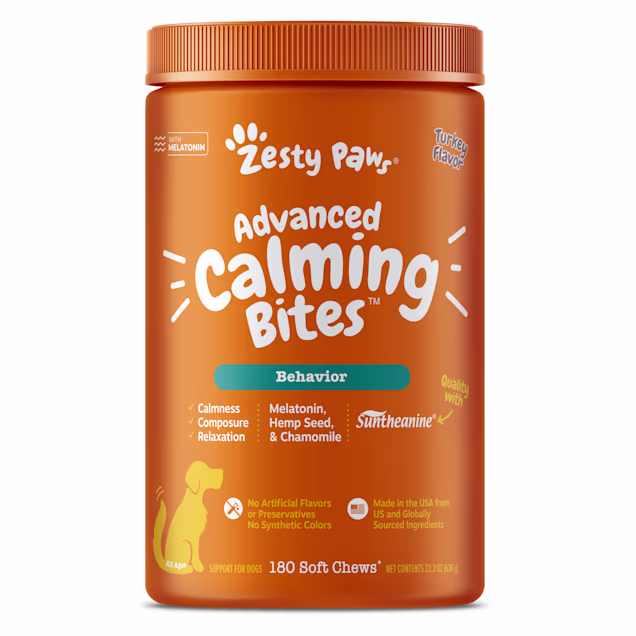 Zesty Paws Turkey Advanced Calming for Dogs, 22.2 oz., Count of 180 - Carousel image #1