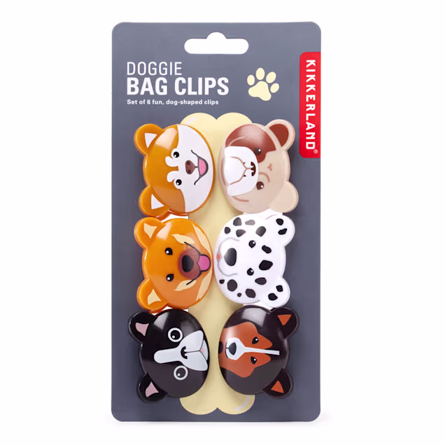 Kikkerland Design Doggie Bag Clips, Set of 6 - Carousel image #1