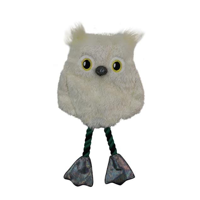 Bark-A-Boo Crinkle Owl Rope Legs Dog Toy, Small - Carousel image #1