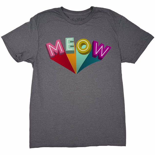 Zanden Meow Adult Unisex T-Shirt, X-Small - Carousel image #1