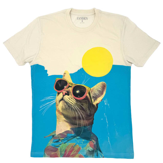 Zanden Sunny Cat Days Adult Unisex T-Shirt, X-Small - Carousel image #1