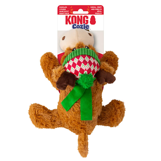 KONG Holiday Cozie Reindeer Dog Toy, Medium - Carousel image #1
