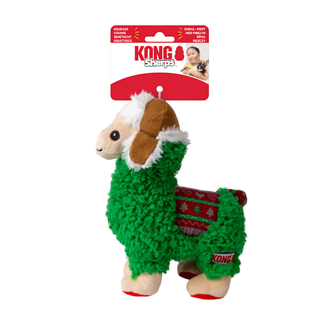 KONG Holiday Sherps Llama Dog Toy, Medium - Carousel image #1