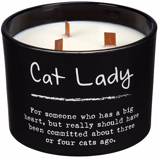 Primitives By Kathy Cat Lady Poetry Candle - Carousel image #1