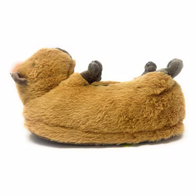 Oooh yeah! Women's Fuzzy Mabel the Capybara Non-Skid Slippers