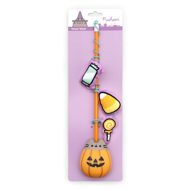 Pusheen Jack-o- Lantern Teaser Cat Toys, Small - Carousel image #1