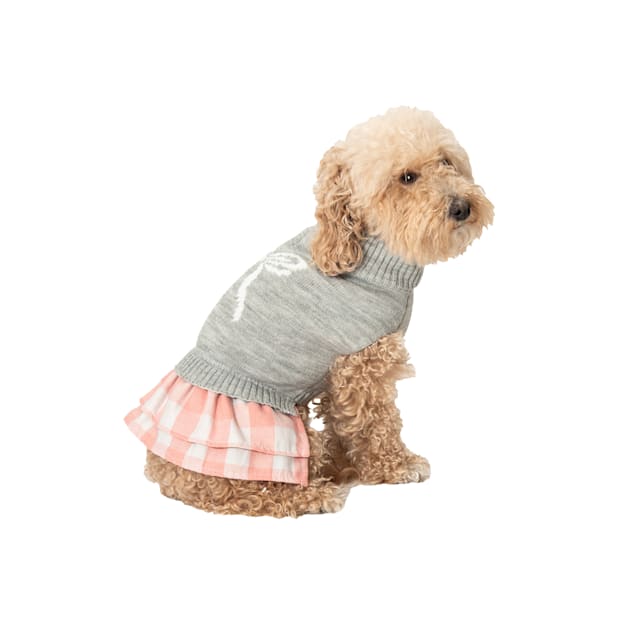 Pet Posse Black and White Mock Neck Sweater for Dog, X-Small - Carousel image #1