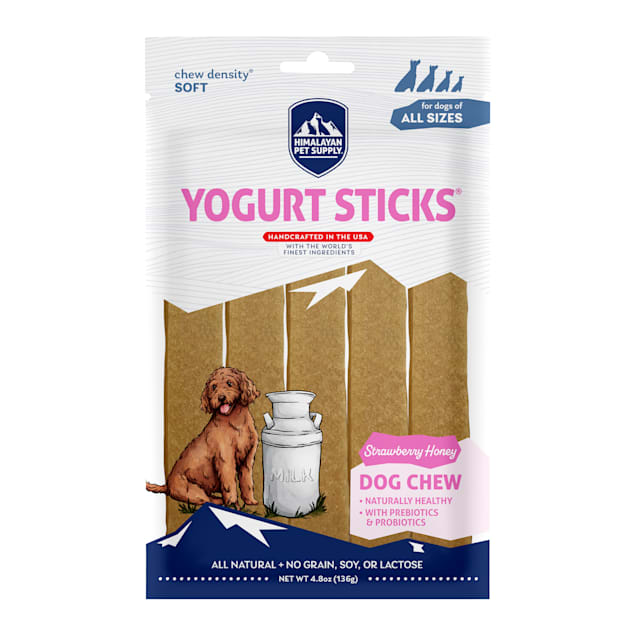 Himalayan Dog Chew Strawberry & Honey Yogurt Sticks for Dogs, 4.8 oz. - Carousel image #1