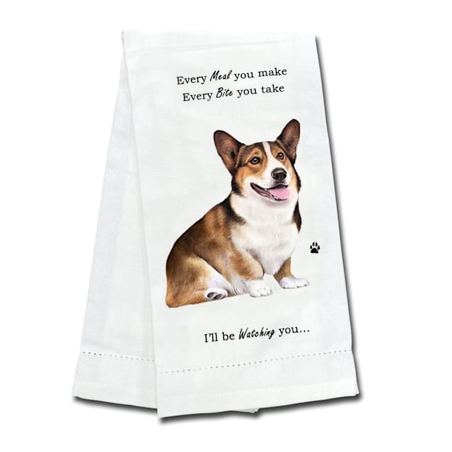 E&S Pets Welsh Corgi Kitchen Towel - Carousel image #1
