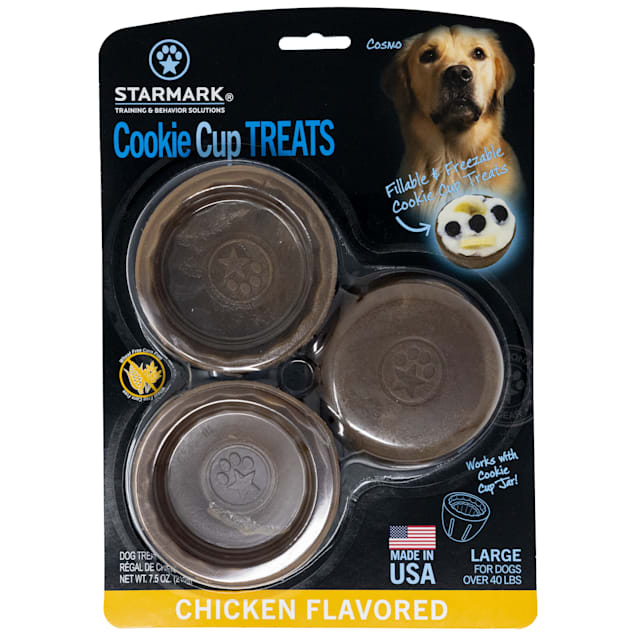 Starmark Cookie Cup Dog Treats, Large - Carousel image #1