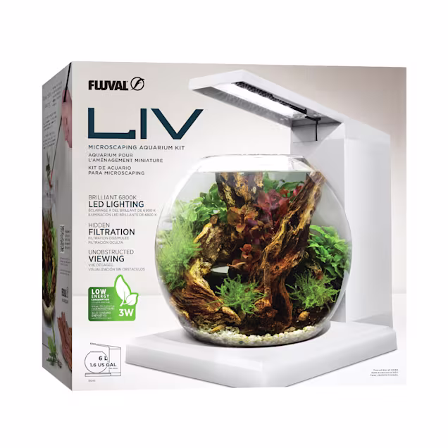 Fluval LIV Microscaping Kit, White, 1.6 Gallons - Carousel image #1