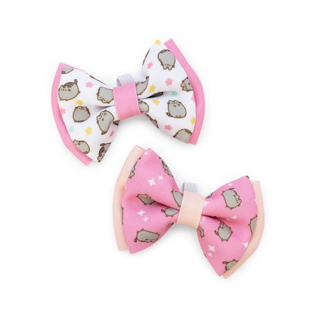 Pusheen Pink and White Star Cat Bows, Assorted, Pack of 2  display picture 3