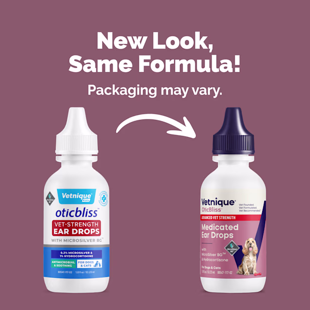 Vetnique OticBliss Advanced Vet Strength Microsilver Ear Infection