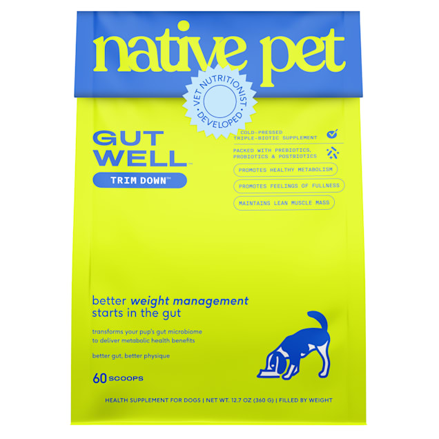Native Pet GutWell Trim Down Healthy Weight Management Supplement for Dogs, 12.7 oz. - Carousel image #1