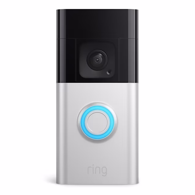 Ring Battery Doorbell Plus, Satin Nickel - Carousel image #1