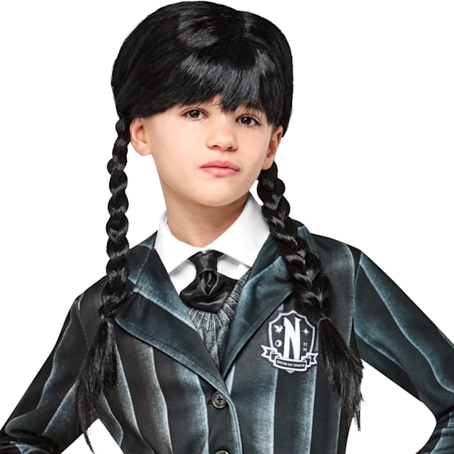 RUBIES Wednesday Addams Child Wig, One Size Fits All - Carousel image #1