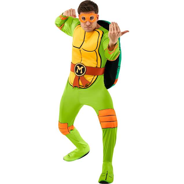 RUBIES Teenage Mutant Ninja Turtles: Michelangelo Deluxe Adult Costume, Medium - Carousel image #1
