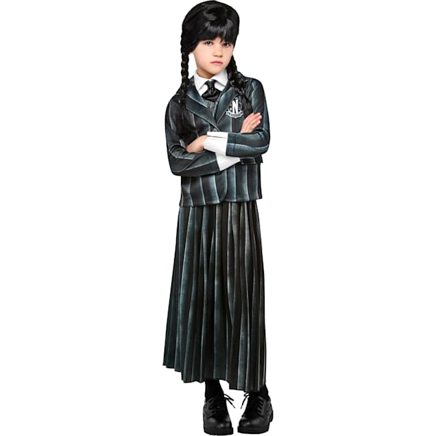RUBIES Wednesday Addams Kids Nevermore Academy Uniform Costume, Black, Small - Carousel image #1