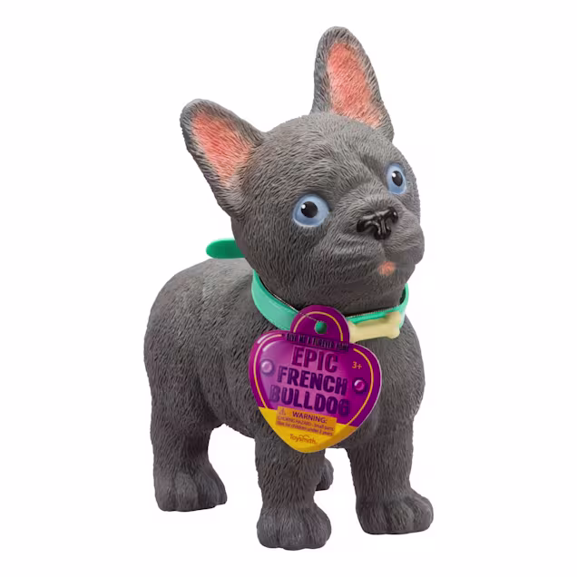Toysmith Epic French Bulldog Realistic Toy Dog Figurine - Carousel image #1