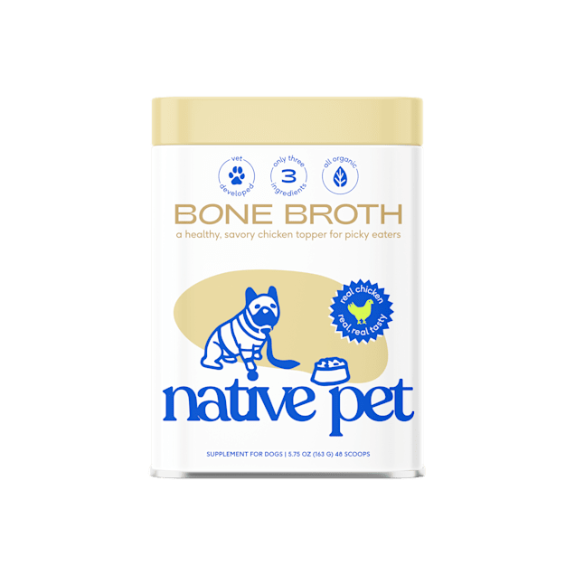 Native Pet Real Chicken Bone Broth Powder Dog Food Topper, 5.75 oz. - Carousel image #1