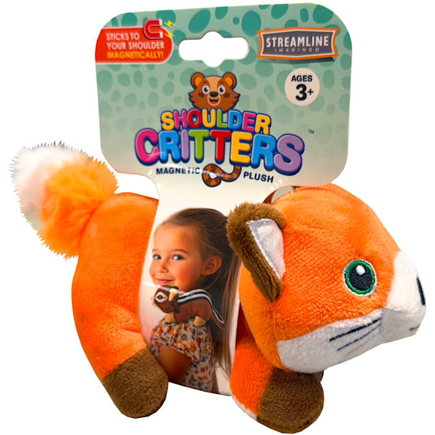 Streamline Imagined Sit On Shoulder Fox Plush - Carousel image #1