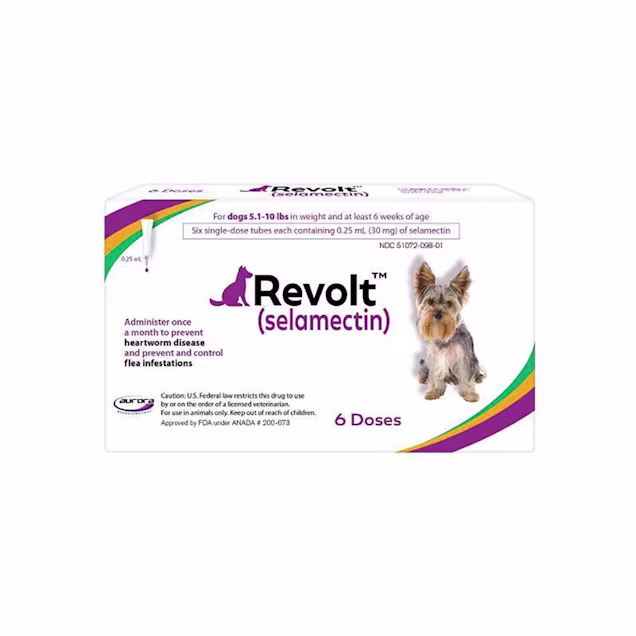 Revolt Canine Topical Solution for Dogs 5.1-10 lbs, 6 Count - Carousel image #1