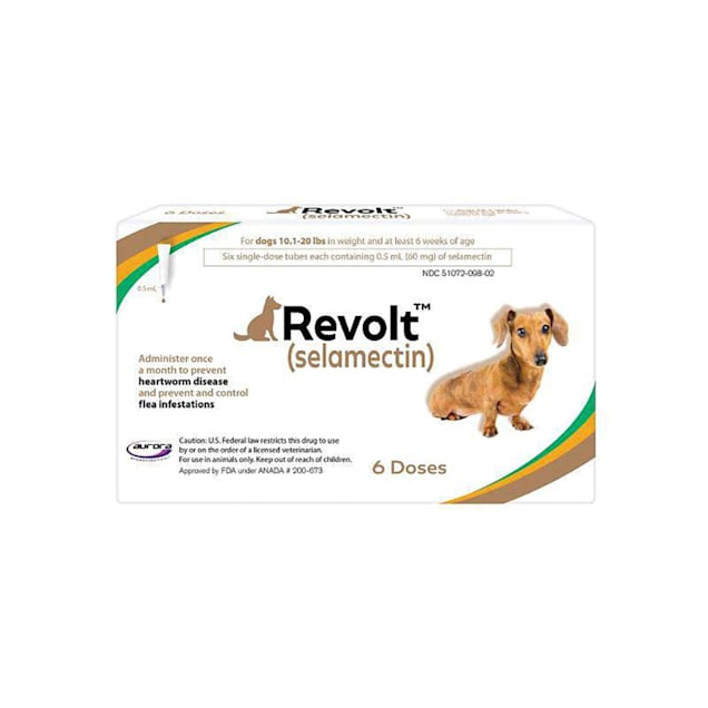 Revolt Canine Topical Solution for Dogs 10.1-20 lbs, 6 Count - Carousel image #1